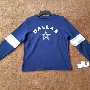 NFL Team Apparel Dallas Cowboys Handley Women sweatShirt - Navy Size Small